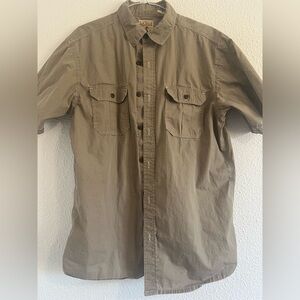 Redhead Men’s Khaki Short Sleeve Button-Up Shirt